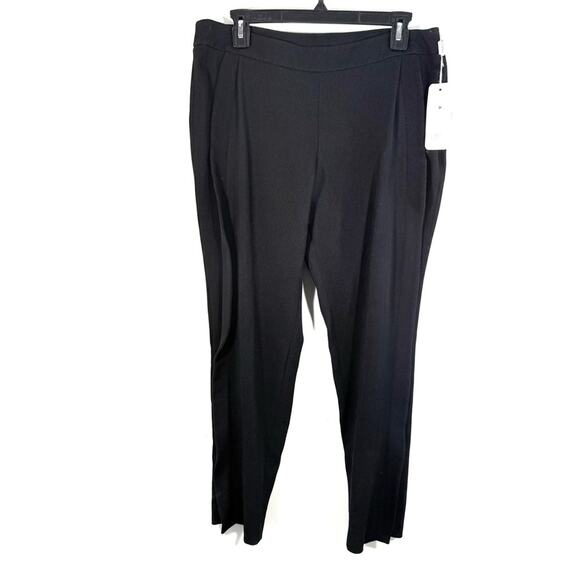 NWT Akris Punto Black 100% Wool Stripe Ribbed Textured Slim...